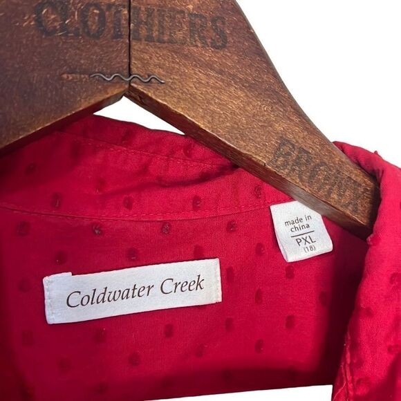 Coldwater Creek 100% Cotton Button Down Shirt - Picture 6 of 9